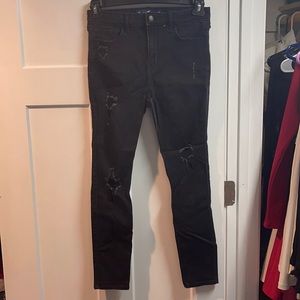 Hollister High Rise Super Skinny Black Jeans